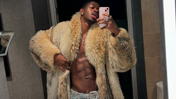 Lil Nas X Stuns in Fur Coat Thirst Trap