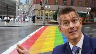DOT Sec Sean Duffy Bans Rainbow Crosswalks as Safety Hazard