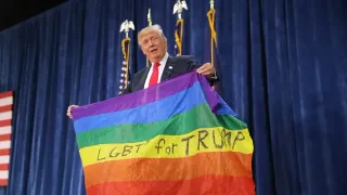 Trump Says He’d Consider Banning LGBTQ+ Pride Flags in Alarming Oval Office Exchange